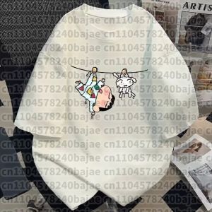 52TOYS | Crayon Shin-chan Print Short-Sleeve Loose-Fit Couple Set for Men and Women All-Season Short-Sleeve Cotton T-Shirt