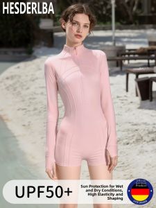 HESDERLBA | Quick-Dry Diving Suit Female Long Sleeve Sun Protection