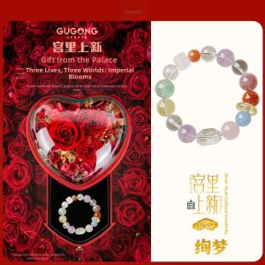 GUGONG UPDATE | Dopamine Stacking Natural Colorful Crystal Bracelet