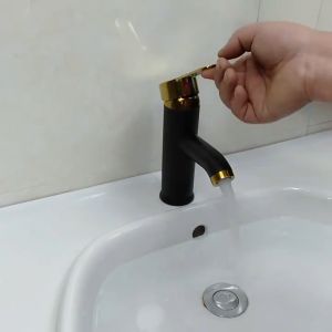 Stainless steel faucet Hot and cold faucet Washbasin faucet sink faucet Bathroom faucet comes with water hose