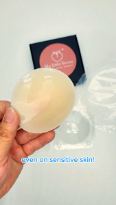 My Little Secret Reusable Silicone Nipple Covers Skin-Safe Invisible Nipple Cover Sticker Putting Tape Patch For Men Women 胸贴 防凸点