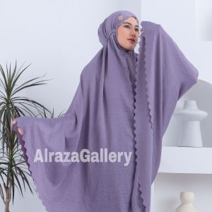 Mukena Dewasa Premium Santorini Shimer Silk 2in1 Laser Cut
