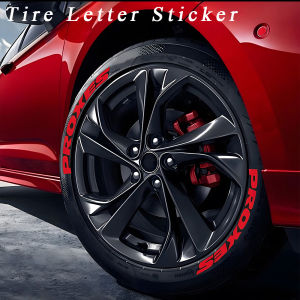 TOYO TIRES PROXES Red Yellow Green Car Tire Letter Wheel Decorative Sticker Universal 3D Rubber Waterproof Sticker 1 Set for 1 Wheel Car Accessories