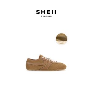 SHÉII | Giày Dạo Phố Nhẹ Nhàng Đế Vuông Phong Cách Retro