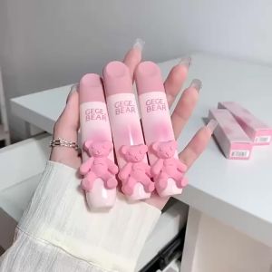 Son Gege Bear Vỏ Gấu Hồng Chất Mịn Lì Lâu Trôi Son Nhung Kem Màu Sắc Tự Nhiên Dưỡng Ẩm Chống Thấm Nước TIDO TIDO.