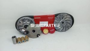 KZL PAKET KIRIAN BEAT FI / HEMAT 4 JENIS RUMAH ROLLER + KIPAS + VANBELT + GEMUK / SCOOPY FI / SPACY FI / VARIO 110 FI / PAKET KIRIAN HEMAT / ROLLER / BOSH BOS / VANBEL / RUMAH ROLER ASSY BEAT / SATU SET CVT BEAT / PAKET CVT / FANBEL / PANBEL