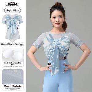 DANBAOLUO | Summer Short Sleeve Latin & Modern Dance Practice Shirt