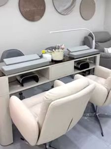 FEIZHU | Vintage Luxurious Nail Table and Chair Set