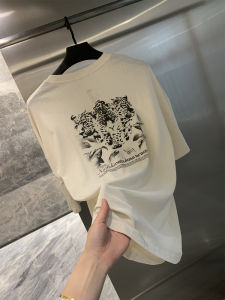 in Blue Loose Fit round Neck Short Sleeve T-Shirt Mens Summer Breathable Moisture Wicking Casual Versatile Cotton Tee