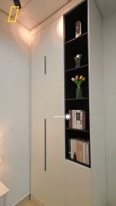 KENZZO New Arrival Promo : 260CM Extra Height Moden Minimalis Reka Bentuk Elegan Chennai Wooden Wardrobe almari baju
