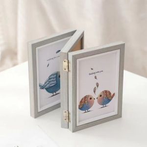 Foldable Combined Picture Frame Dual Triple Panels