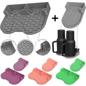 ชั้นวางแก้วน้ำซิลิโคนสำหรับเล่นกีฬา - ประหยัดพื้นที่ ดีไซน์แห้งเร็วสำหรับถ้วยแก้วแก้วน้ำและแก้ว ของขวัญที่สมบูรณ์แบบสำหรับการอบแห้งแก้ว