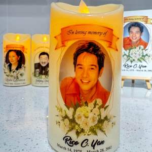 PERSONALIZED LED CANDLE/with Name&Picture
