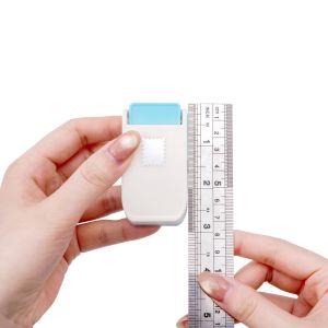 0.5x0.6inch Rectangle Postage Stamp Punch Mini Size Lever Action Craft Punch for Paper Crafting Scrapbooking DIY Card Punching