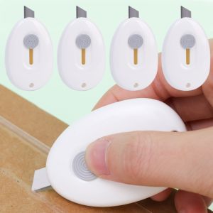 2PCS Magnetic Creative Cute Art Knife Mini Portable Utility Knife Paper Knife Blade Office Stationery Cutting Supplies