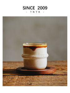 Heat Resistant High Borosilicate Glass Coffee Cup Transparent Anti Scalding Milk Coffee Latte White Cup Simple Style Ins Wind