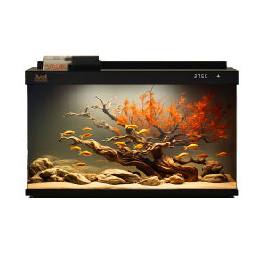 sunsun | Transparent Mini Home Aquarium With Self-Cleaning Oxygenation