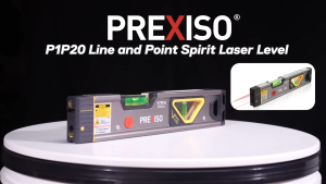 PREXISO 12" Magnetic Spirit Level with Line and Point Laser Light AAA Battery Powered