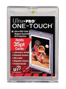 Ultra Pro 35PT ONE-TOUCH Golden Magnetic Guarantees Card Holder Cases - Holds Regular Baseball Football Hockey MTG Cards