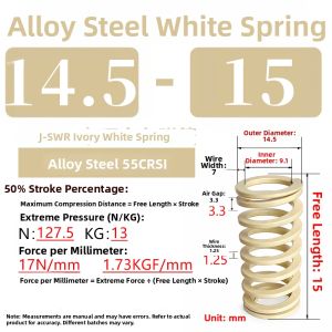WEILIXINJINGGONG | Ivory White Compression Spring