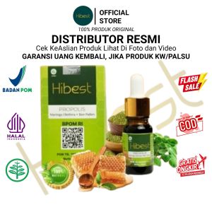 HIBEST Propolis Asli Original Mengatasi Batuk Berdahak Sesak Nafas Asma Detox Paru Paru