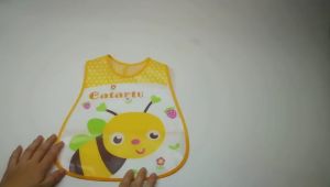 Yếm ăn Ninong chống thấm có máng cho bé trai/bé gái