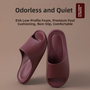MONLEYTA | Silent EVA Bathroom Slippers For Men And Women Home Indoor Anti-Slip Deodorant Bathing Couples Summer Slippers Youth All Seasons