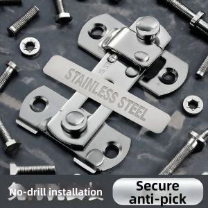 Simple Folding Door Slide Lock with Reverse Locking Feature