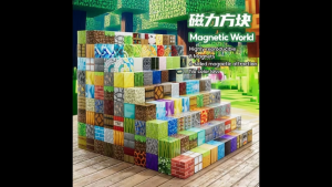 Magnetic Block DIY Building Block Splicing Childrens And Educational Toy Sets Mini Building Block Magnetic Block Set