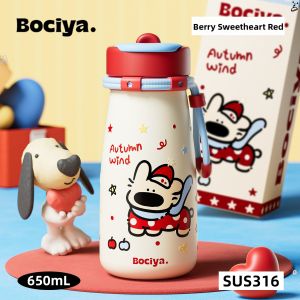 BAICAIYA | Insulated Sippy Cup Aesthetic Portable Milk Bottle