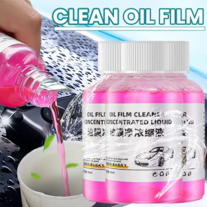 【Pphha】4Pcs Car Concentrated Glass Water 50ML Rainproof Smooth Hydrophobic Wiper Oil Film Remover Auto Windscreen Cleaning Tool