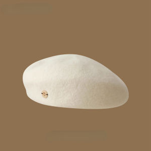 winnie lee | Wool Beret Autumn Winter British Style Large Fit Hat