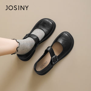 Josiny | Mary Jane Black French Style Thick Sole Womens Shoes