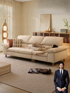 Detachable Snowy Wool Cloth Sofa