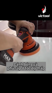 Máy đánh bóng ô tô miniMáy đánh bóng cầm tay 600WMáy đánh bóng xe oto máy 150mmmáy đánh bóng mini dùng pin6 tốc độ điều chỉnh máy chà nhám