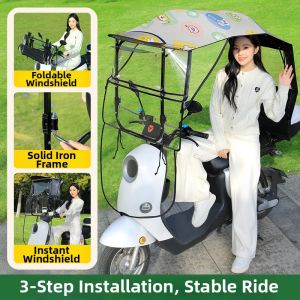 MEISHIMEIJIA | Retractable Folding Windproof Rain Canopy