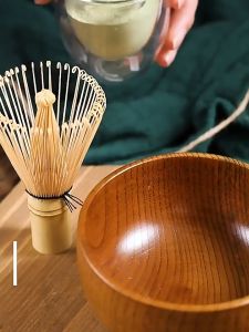 ชามไม้ ถ้วยมัทฉะ อุปกรณ์ชงชา แบบญี่ปูน (C101)