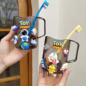 Cốc Kèm Bàn trải đánh răng cho bé Hình Thú Dễ Thương Kuromi
