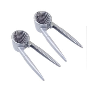 1pc Professional Nut Cracker - Ergonomic Silvery Metal Sheller for Walnuts Chestnuts & Hazelnuts Universal Kitchen Tool