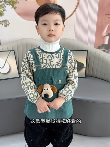 Waterproof Long Sleeve Childrens Apron Anti Dirty Eating Bibs for Baby Boys And Girls Cartoon Polyester Fabric Food Feeding