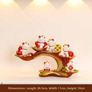YINXIANGKONGJIAN | Fortune Cat Statue Decoration