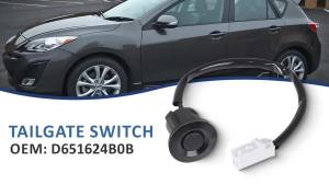 Mazda 2/3 D651624B0B Cửa Sau Cốp Xe Liftgate Khóa Nút Nhấn Công Tắc 2007-2017 Chất Liệu ABS Mở Cốp Xe