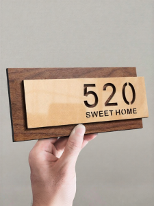 ZHICAIYOU | Custom Luxury Acrylic Door Number Signs