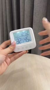 Nhiệt Ẩm Kế Điện Tử E0828 Thông Minh Màn Hình LCD Đo Nhiệt Độ Độ Ẩm Chính Xác