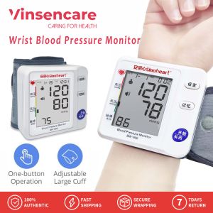 Vinsencare 1ชุด Sinocare แบบพกพาข้อมือ Alat Tensi Darah Digital บ้านความดันโลหิต BP Voice Sphygmanometer (PS: เวอร์ชันภาษาจีน)