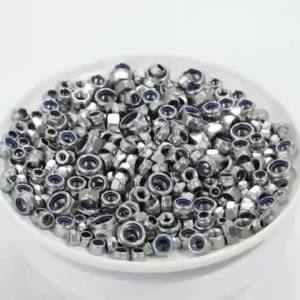 252 Chiếc Nylon Chèn Khóa Đai Ốc Bộ Sản Phẩm M3-M12 Kích Thước Hệ Mét Thép Không Gỉ Nylock Lục Giác Khóa Đai Ốc Để Gia Công Kim Loại