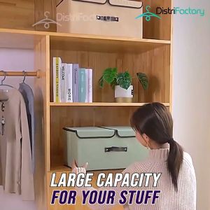 Foldable Wardrobe Storage Box For Clothes Blankets Organizer Korean Storage Box Cabinet Organizer Double Sided Two Side