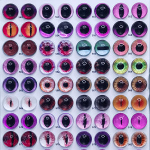 Snake Twist Glass Eye Bead Eye Beast Pupil Crafts Handmade Straight Plug Artificial Squeezing Toy Needle Animal Wool Felt Accessories