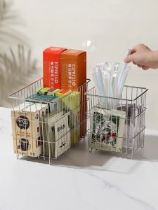 Kitchen Storage Basket 304 Stainless Steel Fruit Snack Organizer 100 Pack Metal Baskets for Home Organization by Mimu