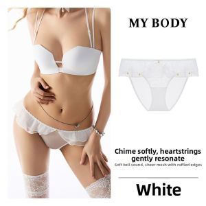 Mybody | Sheer Mesh Lace Detail Low-Rise Briefs